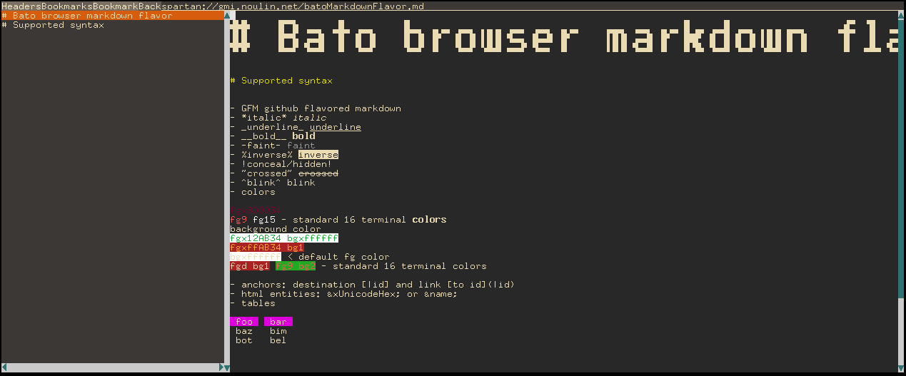 bato displaying a markdown file