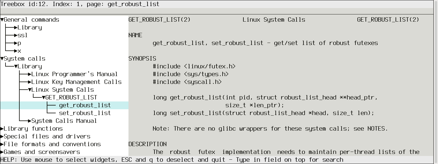 manviewer screenshot