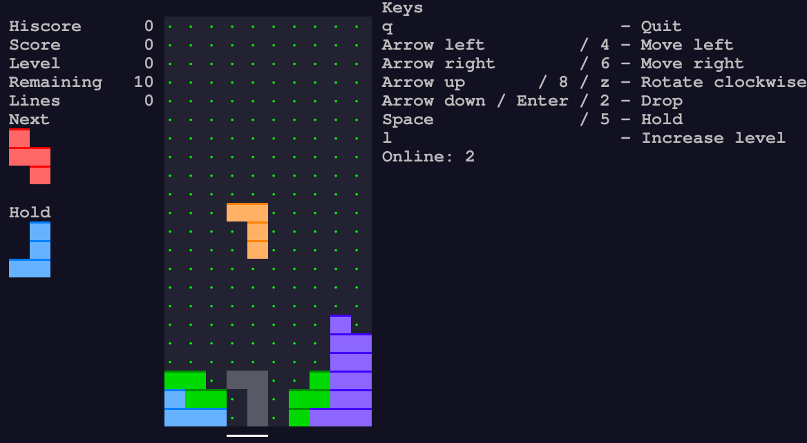 tetris screenshot